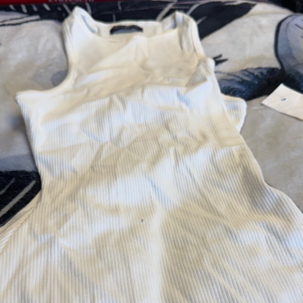 Naked Wardrobe White Ribbed Top